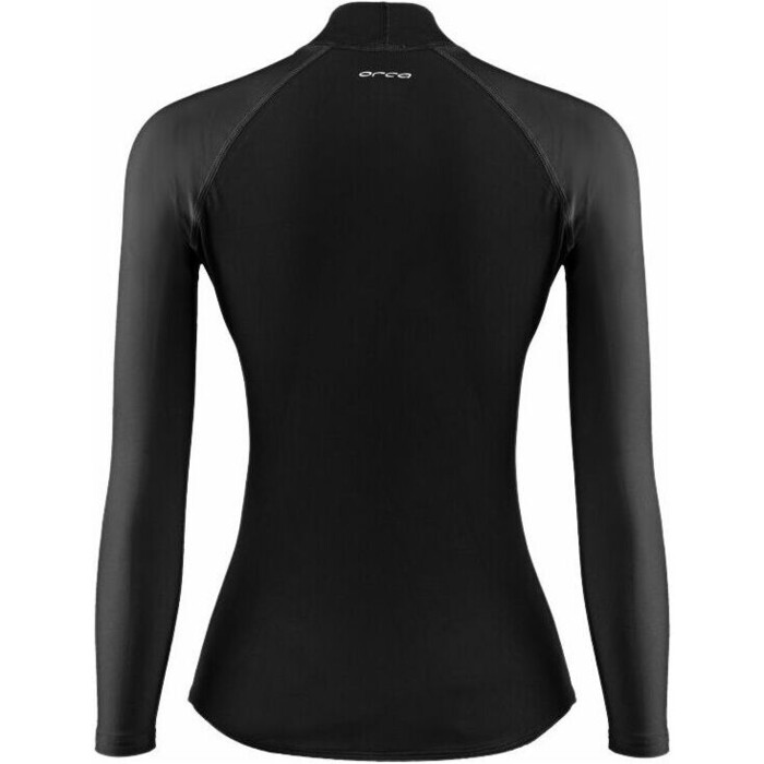 2024 Orca Womens Tango Short Sleeve Rash Vest MAA6 - Black